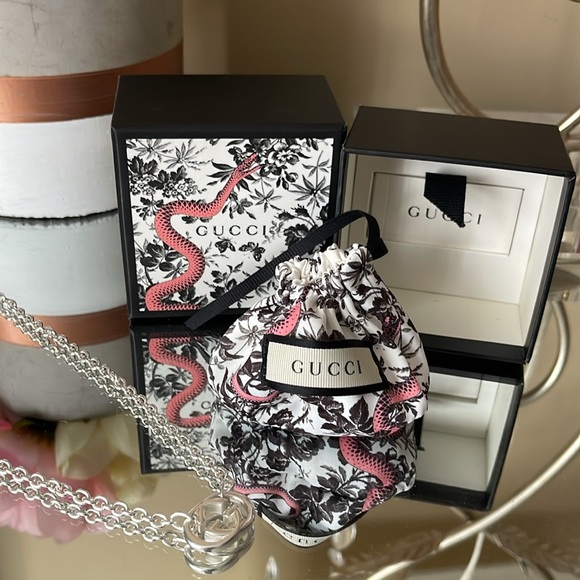 New Authentic GUCCI 952 sterling Silver 18”Necklace - Picture 4 of 7